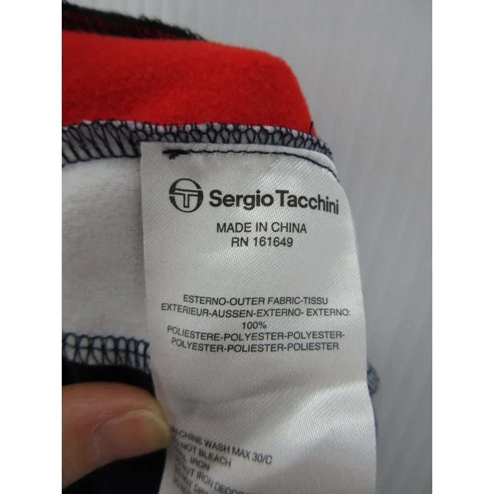 Sergio Tacchini Pants Medium Track Tennis Warm Up Ankle Zip Joggers - Picture 11 of 12